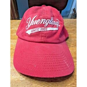 Yuengling Beer Baseball Hat Red Strap Back Adjustable Red Low Profile Dad Cap